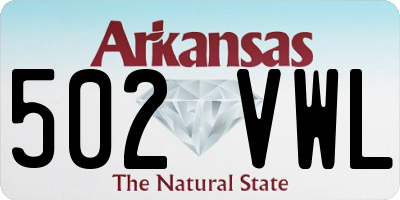 AR license plate 502VWL
