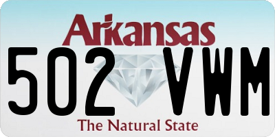 AR license plate 502VWM