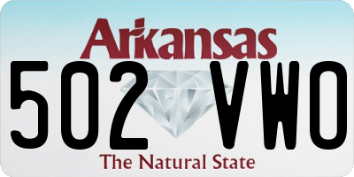 AR license plate 502VWO