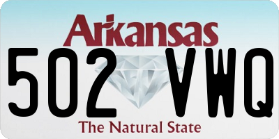 AR license plate 502VWQ