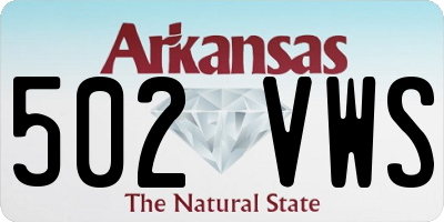AR license plate 502VWS