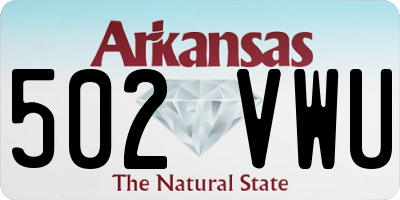 AR license plate 502VWU