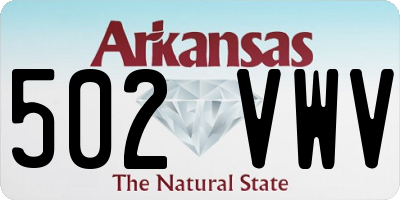 AR license plate 502VWV