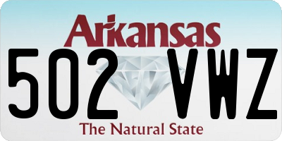 AR license plate 502VWZ
