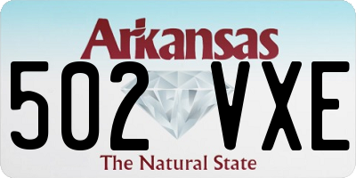 AR license plate 502VXE