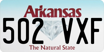 AR license plate 502VXF