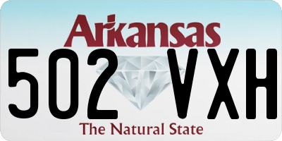 AR license plate 502VXH