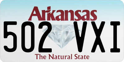 AR license plate 502VXI