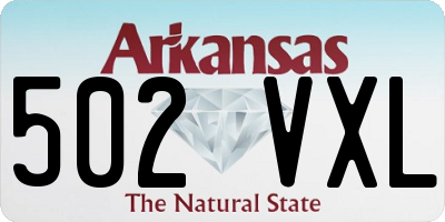AR license plate 502VXL