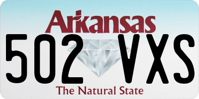 AR license plate 502VXS