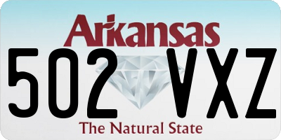 AR license plate 502VXZ