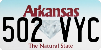 AR license plate 502VYC