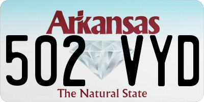AR license plate 502VYD