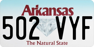 AR license plate 502VYF