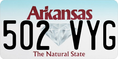 AR license plate 502VYG
