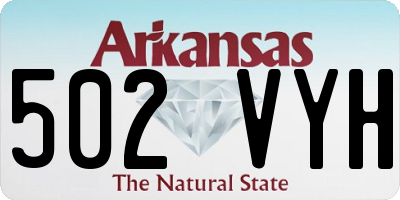 AR license plate 502VYH
