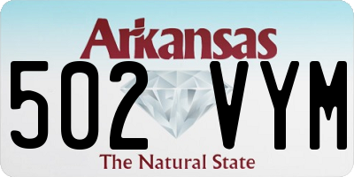 AR license plate 502VYM