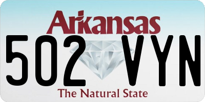 AR license plate 502VYN