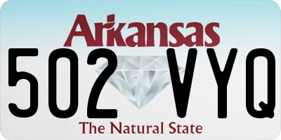AR license plate 502VYQ