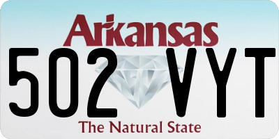 AR license plate 502VYT