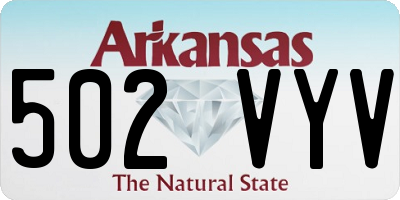 AR license plate 502VYV