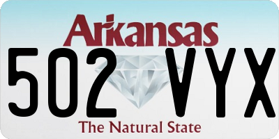 AR license plate 502VYX