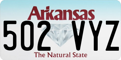 AR license plate 502VYZ