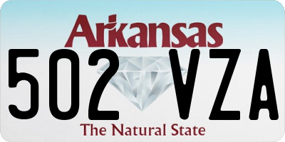 AR license plate 502VZA