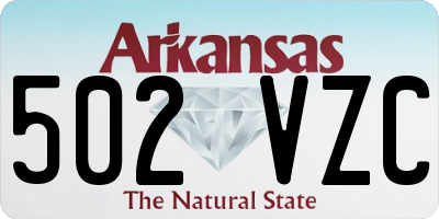 AR license plate 502VZC