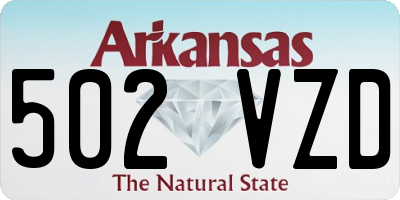AR license plate 502VZD