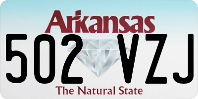 AR license plate 502VZJ