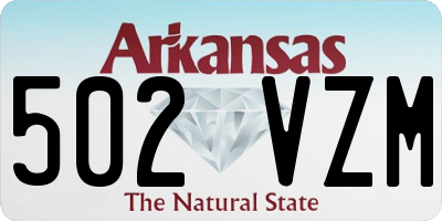 AR license plate 502VZM