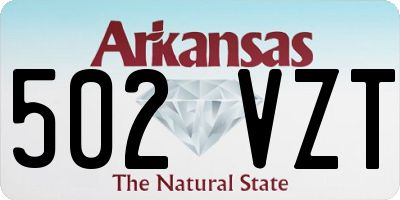 AR license plate 502VZT