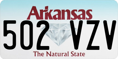 AR license plate 502VZV