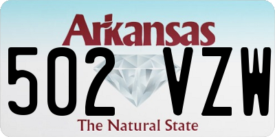 AR license plate 502VZW