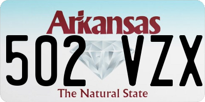 AR license plate 502VZX