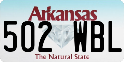 AR license plate 502WBL