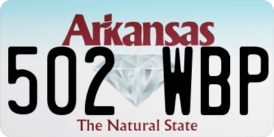 AR license plate 502WBP