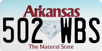 AR license plate 502WBS