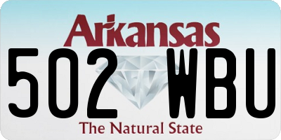 AR license plate 502WBU