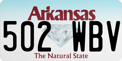 AR license plate 502WBV