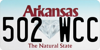 AR license plate 502WCC