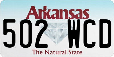 AR license plate 502WCD