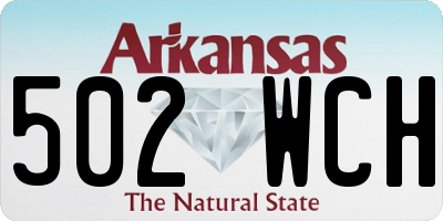 AR license plate 502WCH