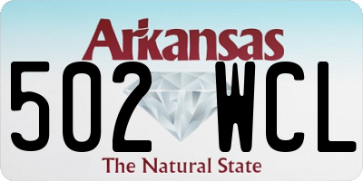 AR license plate 502WCL
