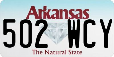 AR license plate 502WCY