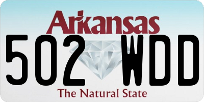 AR license plate 502WDD