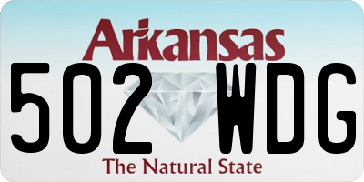 AR license plate 502WDG