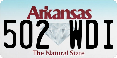 AR license plate 502WDI