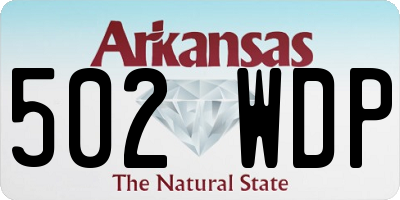 AR license plate 502WDP